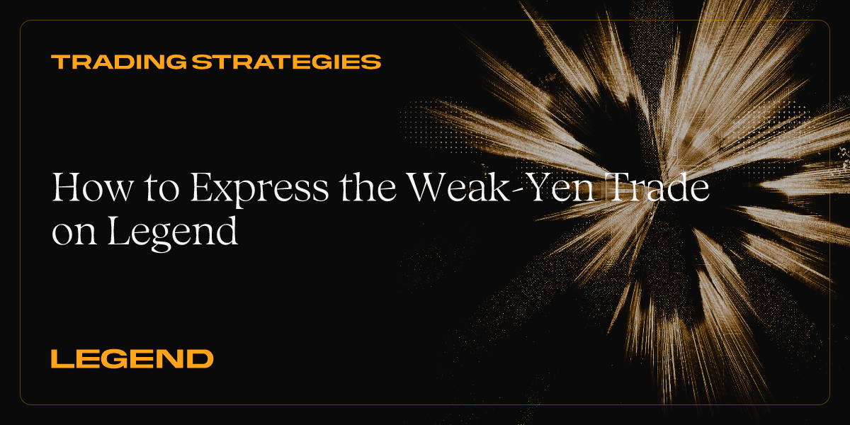 How to Express the Weak-Yen Trade